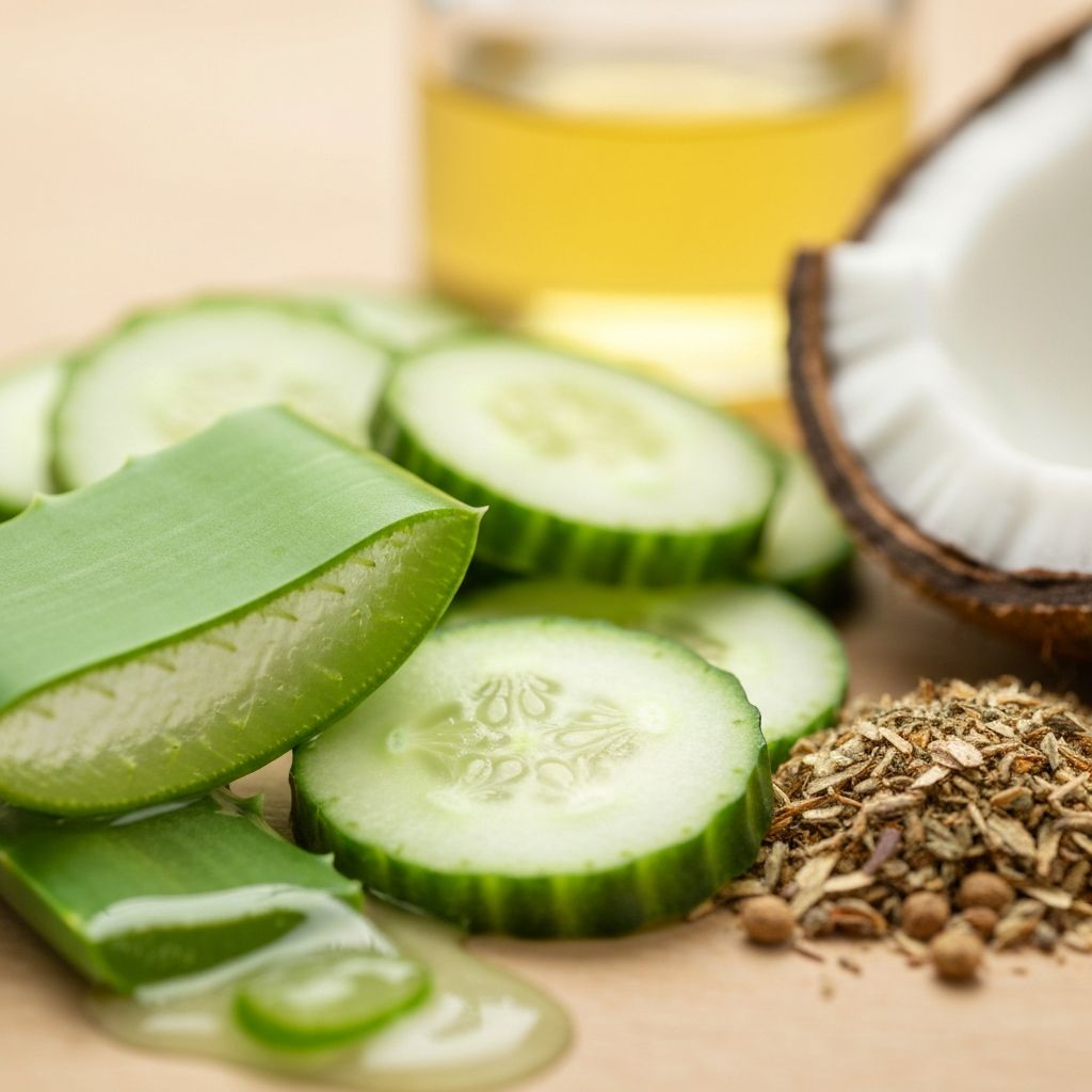 Feuchtigkeitsspendende natürliche Inhaltsstoffe