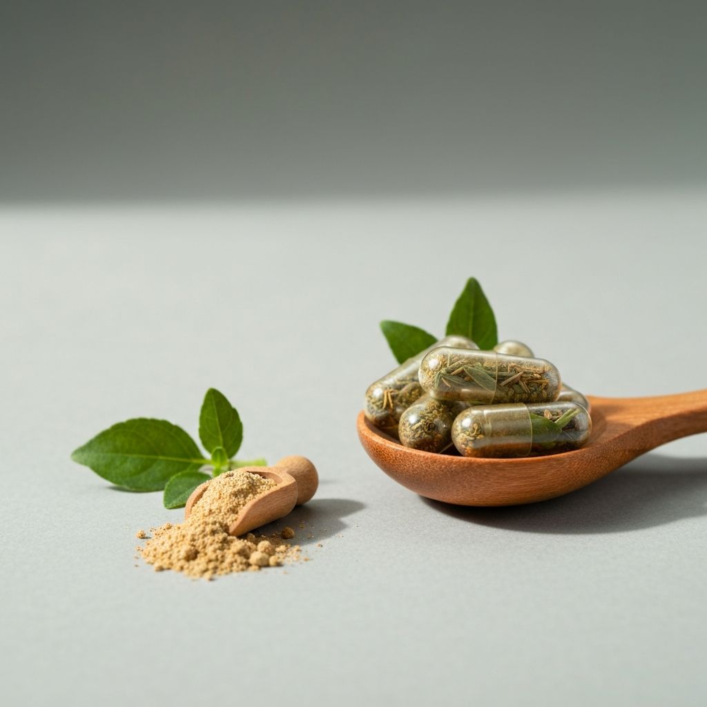 Natürliche Ergänzungen mit pflanzlichen Inhaltsstoffen